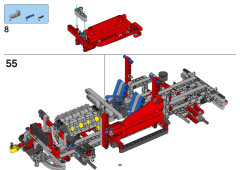 LEGO 8258 instructions page 8 – build guide